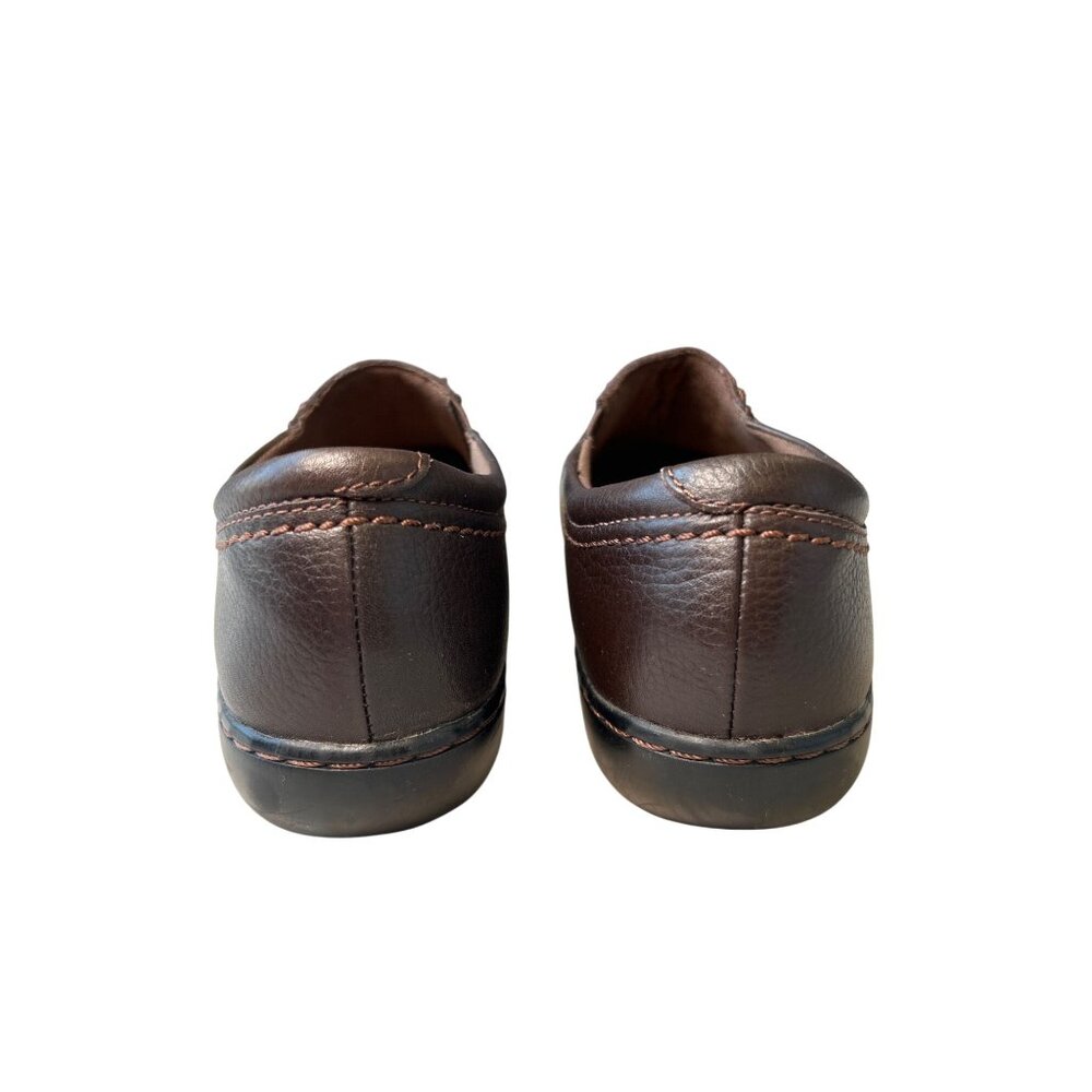 Clarks Ashland Effie Loafers Women's 9.5 Brown Leather Slip-On Comfort Support - Picture 7 of 15
